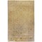Tiwari Home 1.5' x 1.5' Flaxen Yellow and Red Square Area Throw Corner Rug